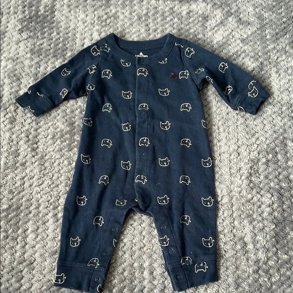 ❤️Carter's Baby Gap Onesie Pajamas Set with Floral and Polka Designs 0-3months